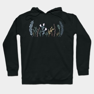 whimsical playful and modern flower pattern design Hoodie